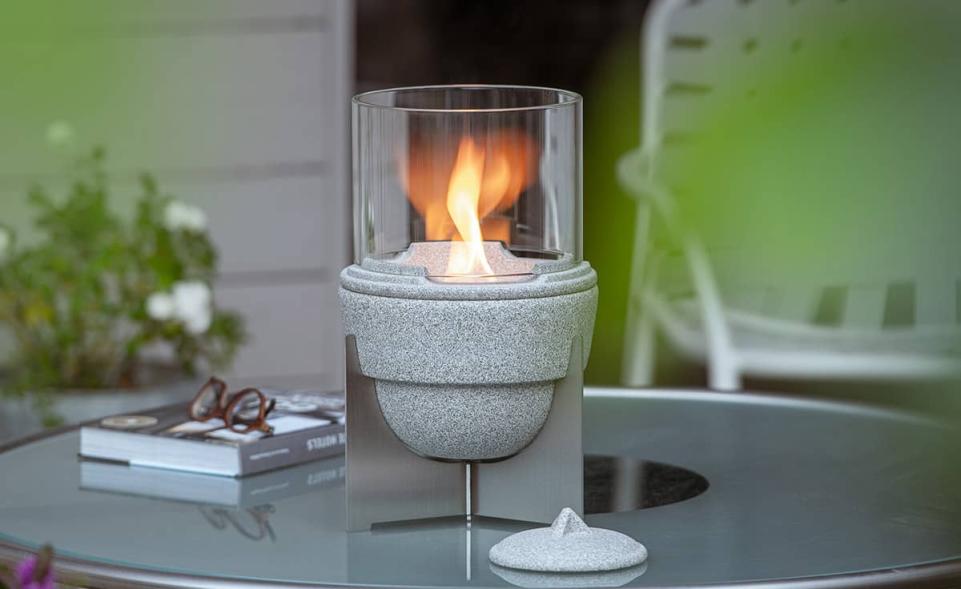 Schmelzfeuer Outdoor L Granicium mit Lichtglas-Aufsatz