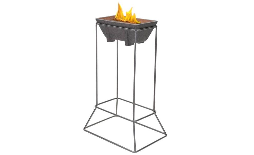 Ständer Edelstahl für Schmelzfeuer Outdoor XL