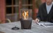 Schmelzfeuer Outdoor CeraLava mit Lichtglas-Aufsatz