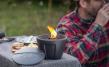 Schmelzfeuer Camping CeraLava mit Deckel